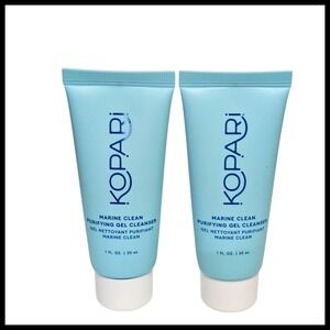 2 x Kopari Marine Clean Purifying Gel Cleanser Travel Size 1 fl oz New Sealed